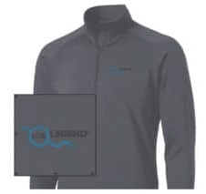 LEGEND grey long-sleeve shirt showcases premium quality and style, perfect for your next marketing campaign