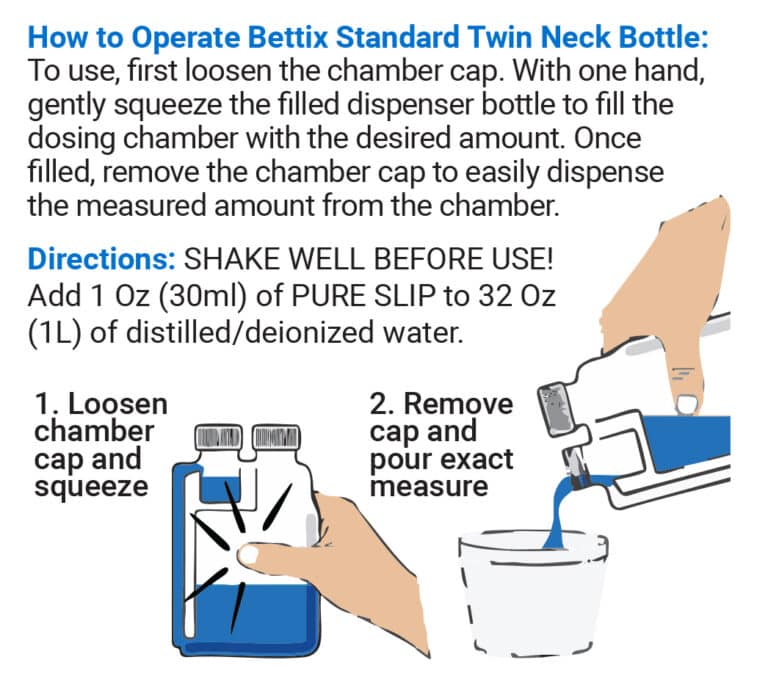 Paint protection film installation using PURE SLIP with Bettix Standard Twin Neck Bottle for precise application